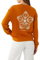 Geometric Print Logo Sweatshirt